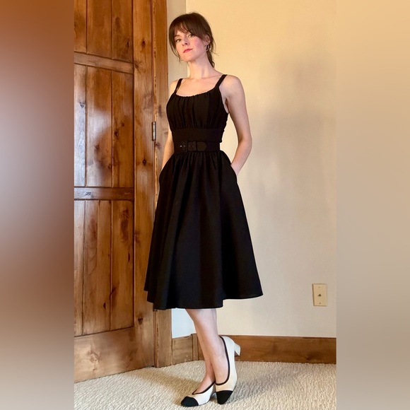 Black Swing Ingenue Dress | Vixen by Micheline Pitt - Picture 4 of 5